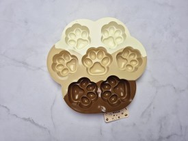 Molde silicona tricolor 7 huellas grandes